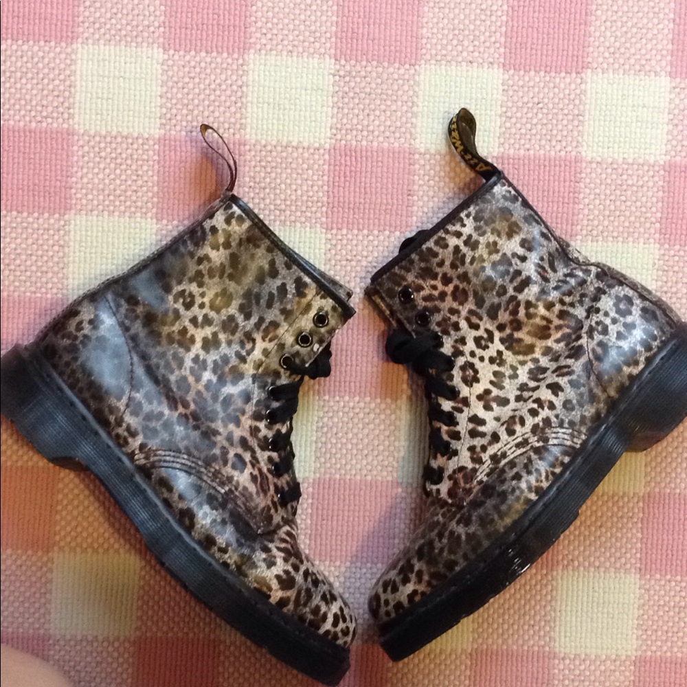 Dr. Martens Leopard Print Boots